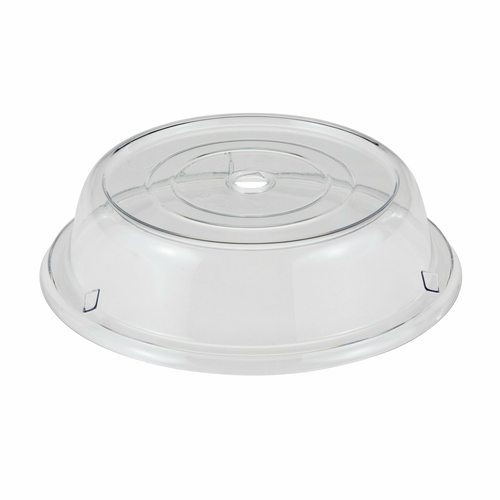 Cambro 1000CW152 10.19" Clear Lightweight Polycarbonate Stackable Round Camwear Camcover - 12/Case