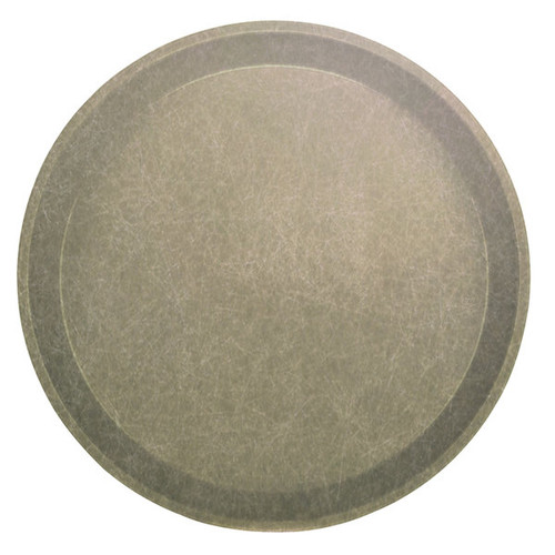 Cambro 1200104 12" Dia. Desert Tan Round Fiberglass Serving Camtray - 12/Case