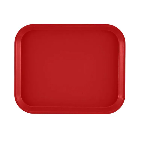 Cambro 810521 9.88" x 8" Cambro Red High-Impact Fiberglass Rectangular Camtray - 12/Case