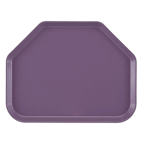 Cambro 1418TR551 14" x 18" Trapezoid Fiberglass Grape Camtray - 12/Case