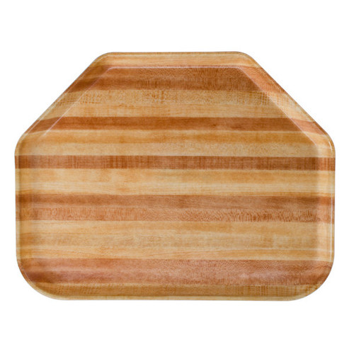 Cambro 1422TR303 14" x 22" Trapezoid Fiberglass Light Butcher Block Camtray - 12/Case