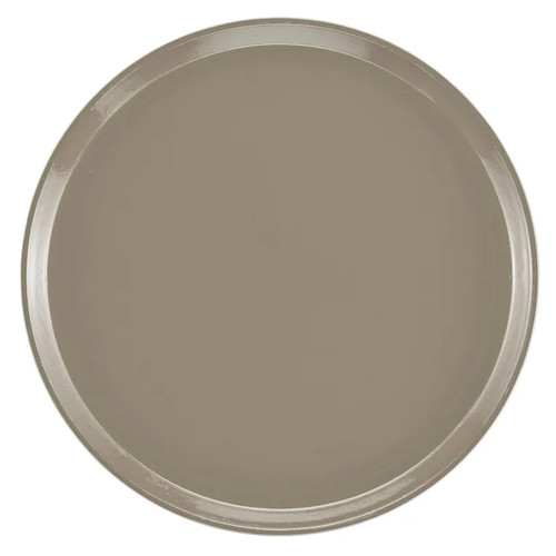 Cambro 1400199 14" Dia. Taupe Round Fiberglass Serving Camtray - 12/Case