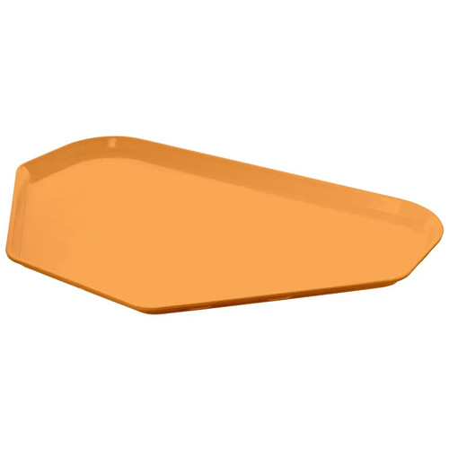 Cambro 1422TR171 14" x 22" Trapezoid Fiberglass Tuscan Gold Camtray - 12/Case