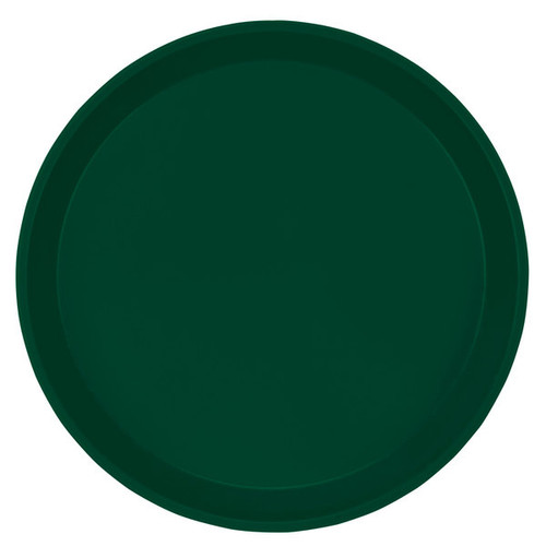 Cambro 1100119 11" Dia. Sherwood Green Round Fiberglass Serving Camtray - 12/Case