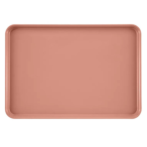 Cambro 1826409 17.88" x 25.75" Blush High-Impact Fiberglass Rectangular Camtray - 6/Case