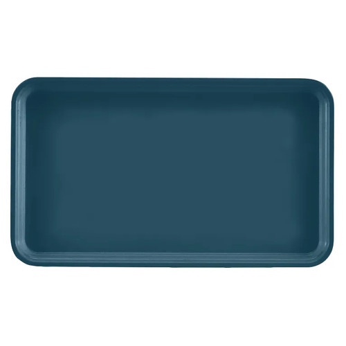 Cambro 915401 8.75" x 15" Slate Blue High-Impact Fiberglass Rectangular Camtray - 12/Case