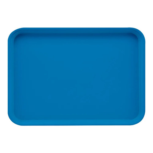 Cambro 1622105 16" x 22" Rectangular Fiberglass Horizon Blue Camtray - 12/Case