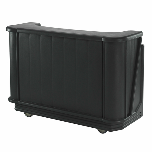 Cambro BAR650CP110 67.5" L x 28.5" W x 47.5" H Black Polyethylene Cambar Portable Bar