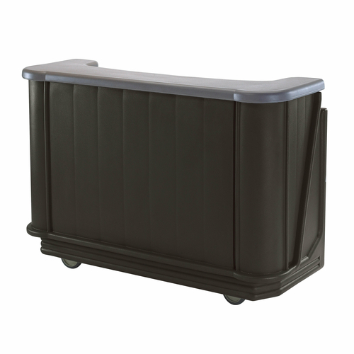 Cambro BAR650CP420 67.5" L x 28.5" W x 47.5" H Black Polyethylene Cambar Portable Bar