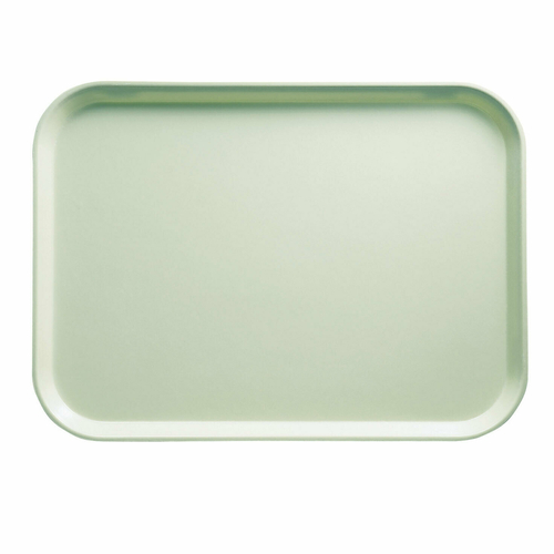 Cambro 1014429 10.63" x 13.75" Key Lime Rectangular High-Impact Fiberglass Camtray - 12/Case