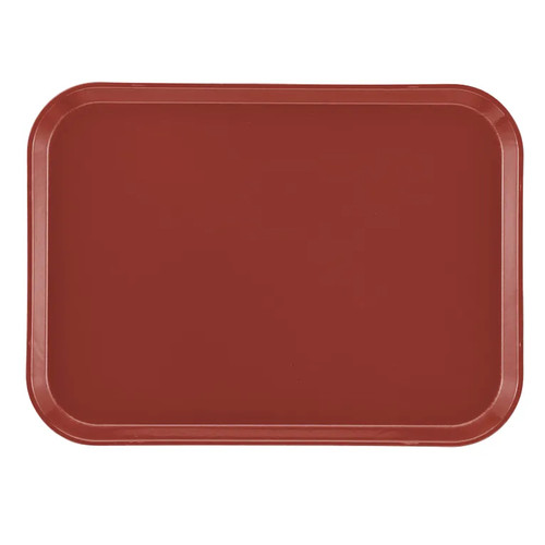 Cambro 1216501 12" x 16.31" Real Rust Rectangular High-Impact Fiberglass Camtray - 12/Case