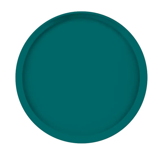 Cambro 1400414 14" Dia. Teal Round Fiberglass Serving Camtray - 12/Case