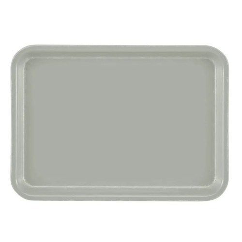 Cambro 57107 6.94" x 4.94" Pearl Gray High-Impact Fiberglass Rectangular Camtray - 12/Case