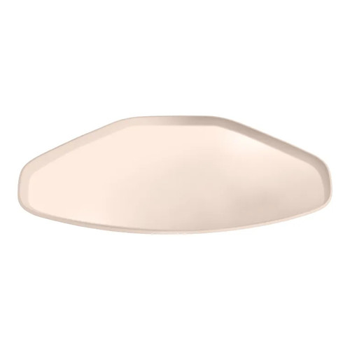 Cambro 1520TR106 14.56" x 19.5" Trapezoid Fiberglass Light Peach Camtray - 12/Case