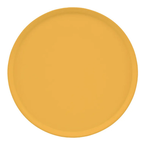 Cambro 1950171 19.5" Tuscan Gold Fiberglass Round Serving Camtray - 12/Case