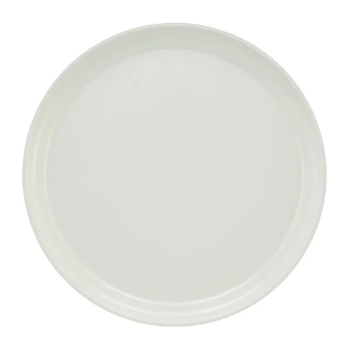 Cambro 1300148 13" Dia. White Round Fiberglass Serving Camtray - 12/Case