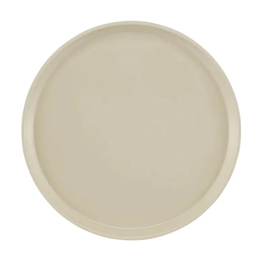 Cambro 1400538 14" Dia. Cottage White Round Fiberglass Serving Camtray - 12/Case