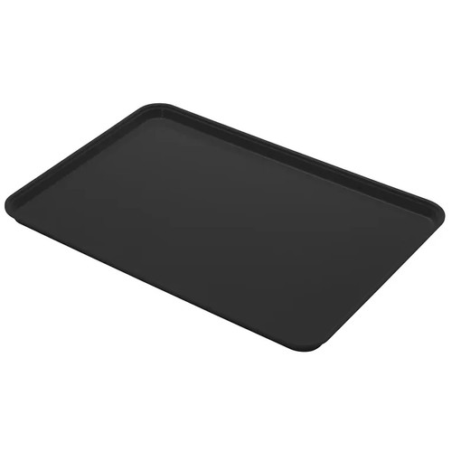 Cambro 3253CL110 20.88" x 12.75" Black High-Impact Fiberglass Rectangular Camlite Camtray - 12/Case