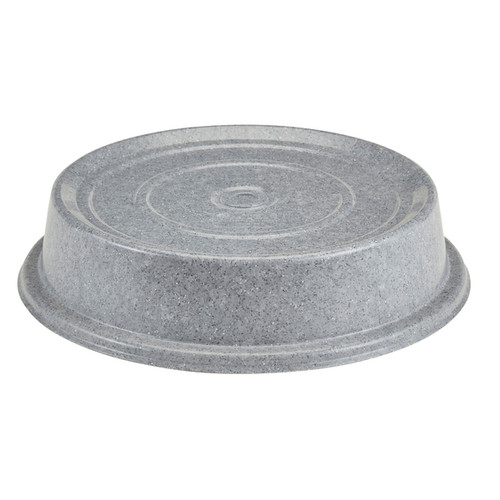 Cambro 1012VSNH19110.19" Granite Gray Fiberglass Round Versa Camcover Plate Cover - 12/Case