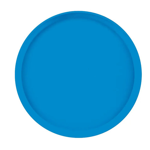 Cambro 1400105 14" Dia. Horizon Blue Round Fiberglass Serving Camtray - 12/Case