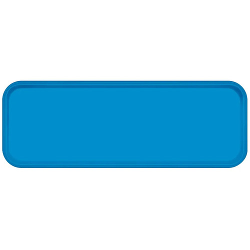 Cambro 926105 8.875" x 25.563" x 1" Horizon Blue High-Impact Fiberglass Rectangular Camtray - 12/Case