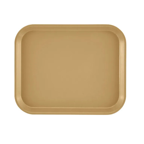 Cambro 810514 9.88" x 8" Earthen Gold High-Impact Fiberglass Rectangular Camtray - 12/Case