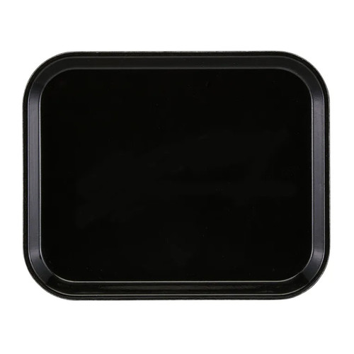Cambro 810110 9.88" x 8" Black High-Impact Fiberglass Rectangular Camtray