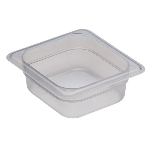 Cambro 62PP190 2 1/2" Deep Translucent Polypropylene 1/6 Size Food Pan - 6/Case
