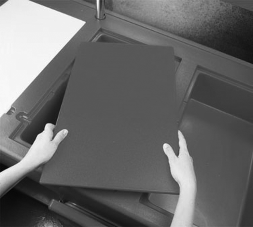 Cambro WCR1220158 21" W x 2" H x 13" D Hot Red Full Size Vending Cart Food Well Cover