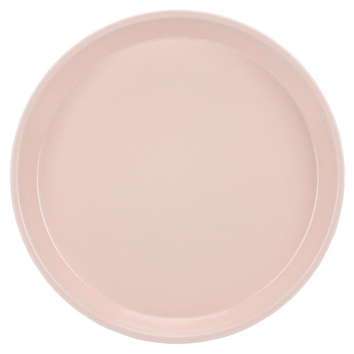 Cambro 1300106 13" Dia. Light Peach Round Fiberglass Serving Camtray - 12/Case