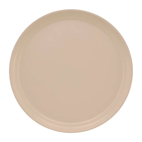 Cambro 1300106 13" Dia. Light Peach Round Fiberglass Serving Camtray - 12/Case