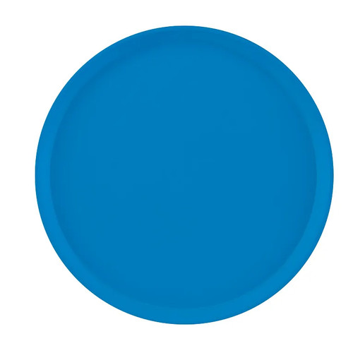 Cambro 1600105 16" Dia. Round Fiberglass Horizon Blue Serving Camtray - 12/Case