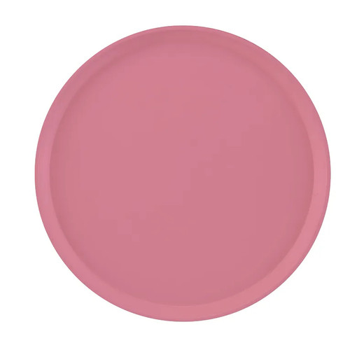 Cambro 1600409 16" Dia. Round Fiberglass Blush Serving Camtray - 12/Case