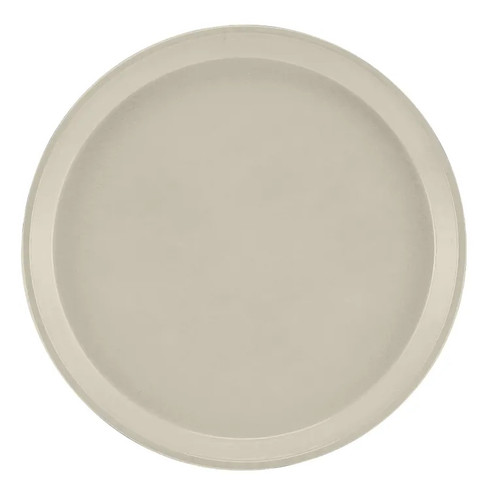 Cambro 900538 9" Dia. Round Cottage White Fiberglass Serving Camtray - 12/Case