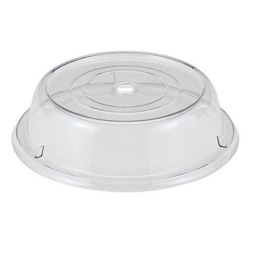 Cambro 9011CW152 10" Clear Lightweight Polycarbonate Stackable Round Camwear Camcover - 12/Case