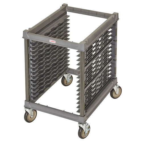 Cambro UPR1826U15580 90 Lb. Brushed Graphite Composite Plastic Under Counter Unit Camshelving Ultimate Sheet Pan Rack
