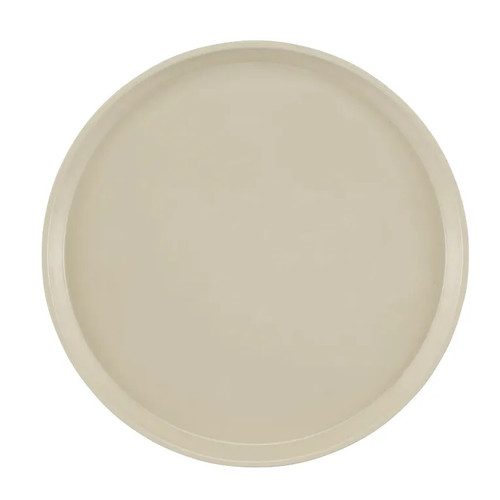 Cambro 1550538 16" Dia. Round Fiberglass Cottage White Serving Camtray - 12/Case