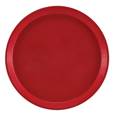 Cambro 1100521 11" Dia. Cambro Red Round Fiberglass Serving Camtray - 12/Case