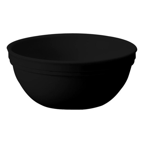 Cambro 50CW110 15.3 Oz. Black Polycarbonate Round Camwear Nappie Bowl - 48/Case