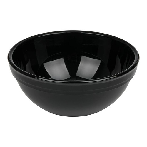 Cambro 50CW110 15.3 Oz. Black Polycarbonate Round Camwear Nappie Bowl - 48/Case