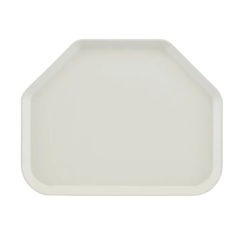 Cambro 1418TR148 14" x 18" Trapezoid Fiberglass White Camtray - 12/Case