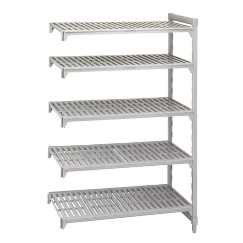Cambro CPA187284V5PKG 72" W x 18" D x 84" H Speckled Gray 5 Shelves Vented Camshelving Premium Add-On Unit