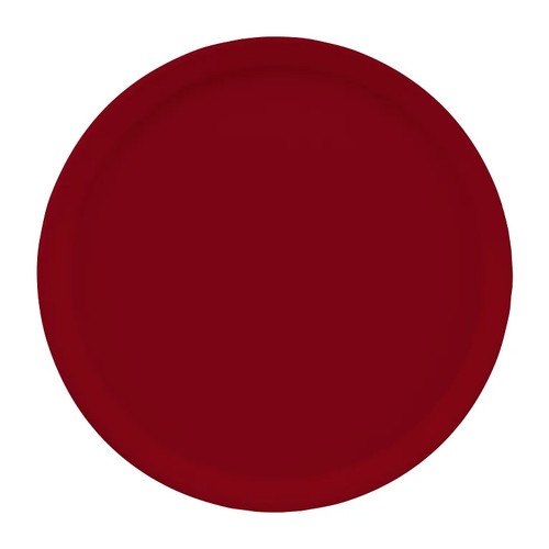 Cambro 1200505 12" Dia. Cherry Red Round Fiberglass Serving Camtray - 12/Case
