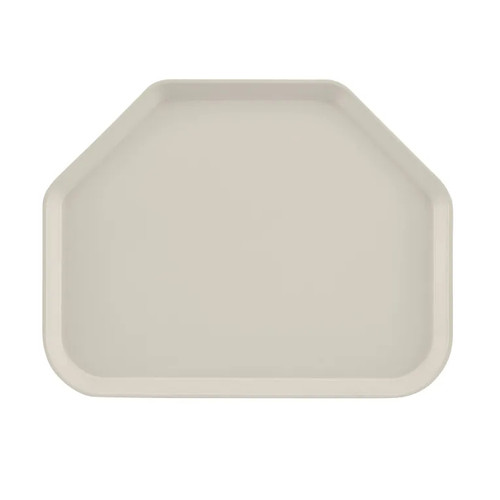 Cambro 1418TR538 14" x 18" Trapezoid Fiberglass Cottage White Camtray - 12/Case