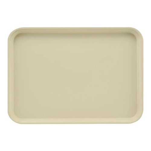 Cambro 1622537 16" x 22" Rectangular Fiberglass Cameo Yellow Camtray - 12/Case