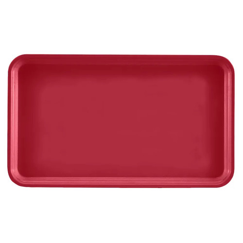 Cambro 915221 8.75" x 15" Ever Red High-Impact Fiberglass Rectangular Camtray - 12/Case