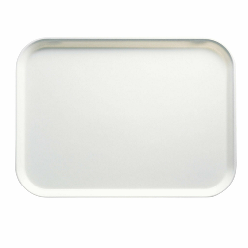 Cambro 1520148 15" x 20.25" Rectangular Fiberglass White Camtray