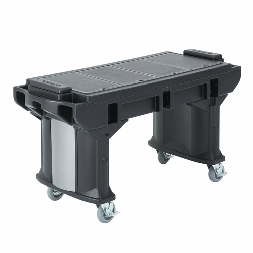 Cambro VBRWC110 20.88" W Black Versa Well Cover for Versa Food Bar / Work Tables