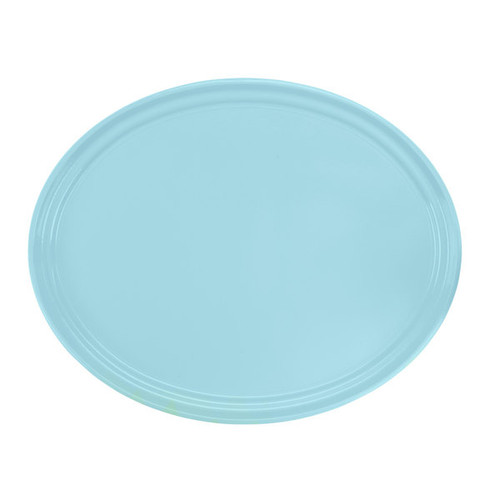 Cambro 2500177 24" x 19" Sky Blue High-Impact Fiberglass Oval Camtray - 6/Case