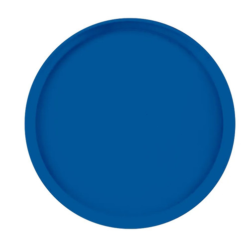 Cambro 1400123 14" Dia. Amazon Blue Round Fiberglass Serving Camtray - 12/Case